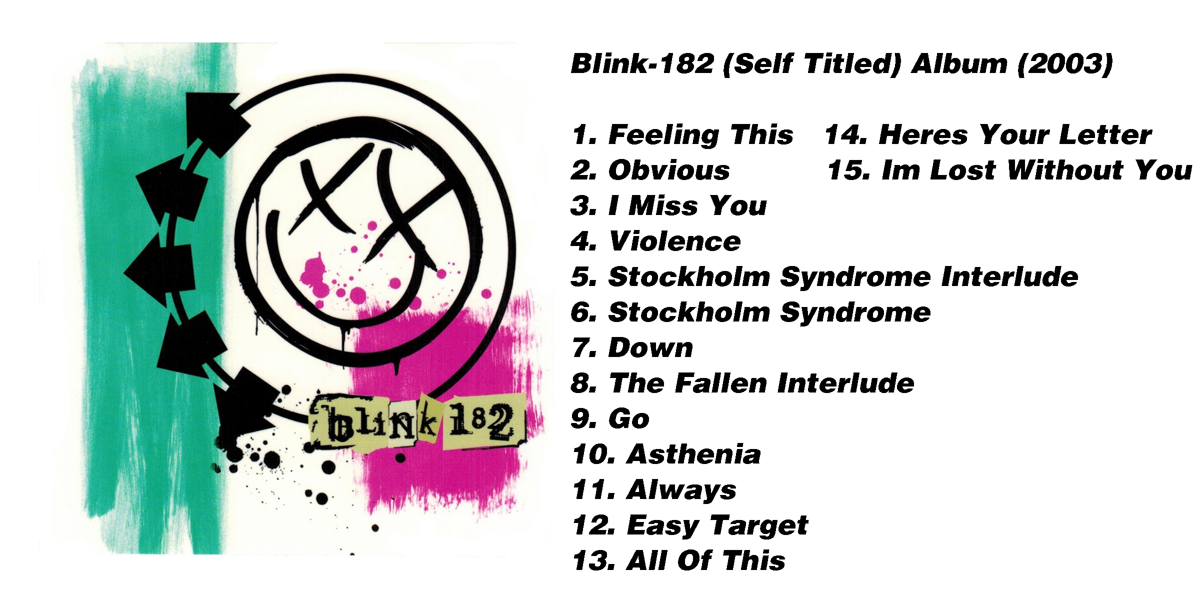 Blink 182 (Selftitled) Album (2003)